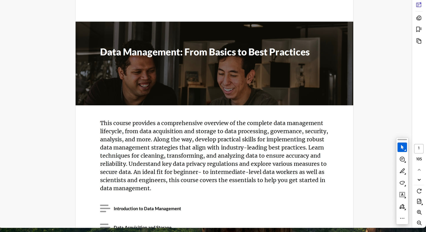 Data Management: From Basics to Best Practices